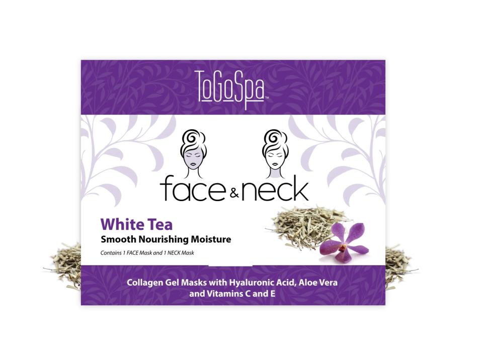 White Tea Face & Neck Collagen Gel Mask by To Go Spa (1 mask pack)