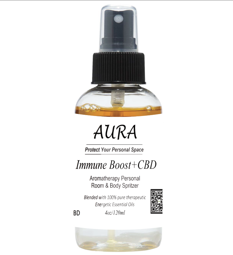 Immune Boost + CBD Aromatherapy Personal Room & Body Spritzer