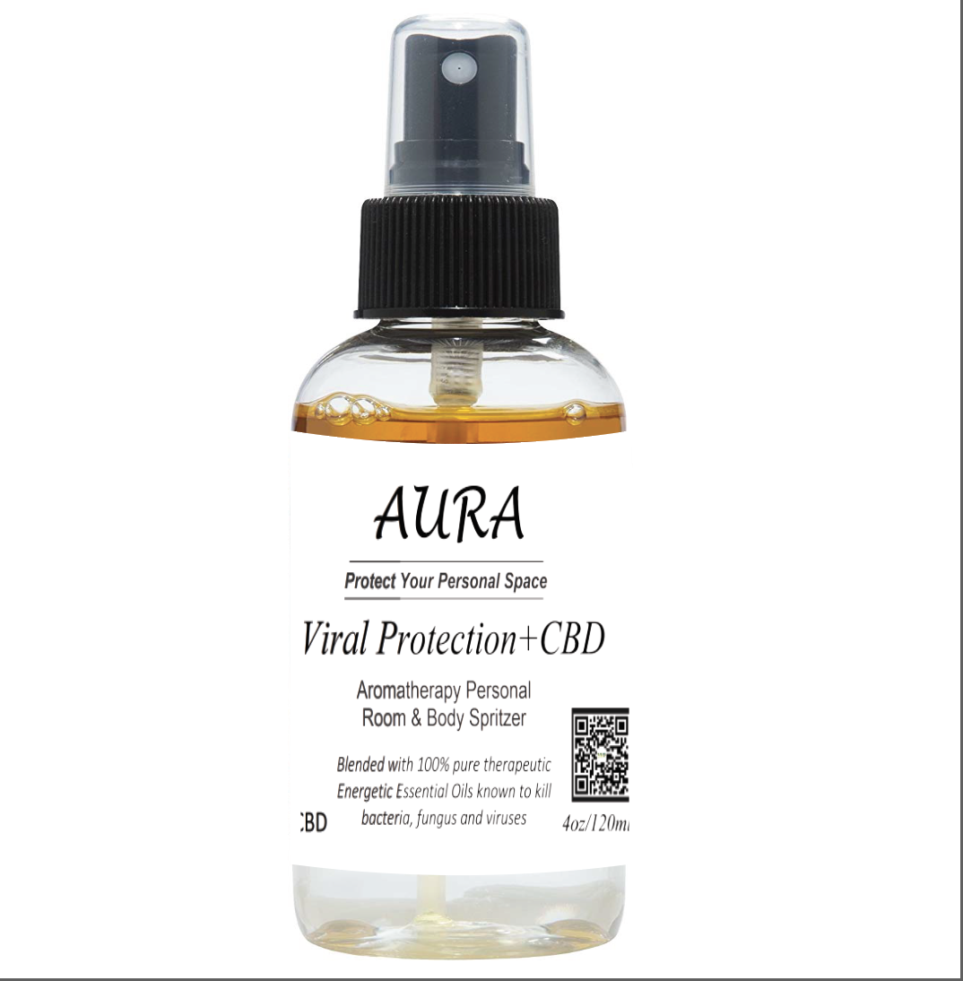 Viral Protection + CBD Aromatherapy Personal Room & Body Spritzer