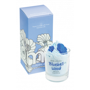 Bluebell Woods Hand Piped Soy Blend Candle by Bomb Cosmetics